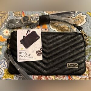 Itzy Ritzy Black Quilted Clutch